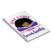 Alleen een meisje dat van Boeken-Amerikaan houdt Notitieboek (Rechterzijde)