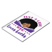 Alleen een meisje dat van Boeken-Amerikaan houdt Notitieboek (Linkerzijde)