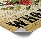 Alleen een meisje dat van boeken houdt - Home Deco Poster (Hoek)