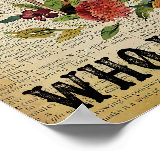 Alleen een meisje dat van boeken houdt - Home Deco Poster (Hoek)