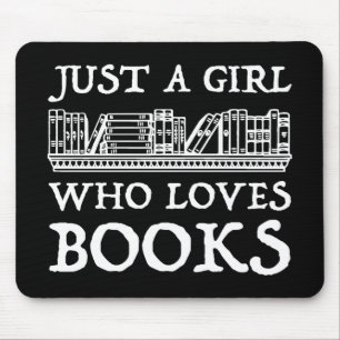 Alleen een meisje dat van boeken houdt muismat
