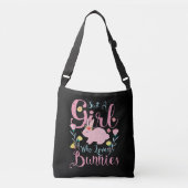 Alleen een meisje dat van Bunnies houdt | Bunny Fl Crossbody Tas (Voorkant)