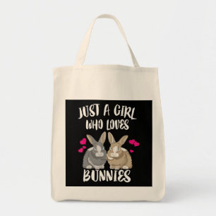 Alleen een meisje dat van Bunnies houdt Bunny Lo Tote Bag