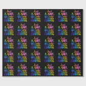 Alleen een meisje dat van Camping houdt Cadeaupapier (Vlak)