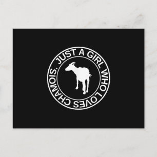 Alleen een meisje dat van Chamois Gift houdt voor Aankondigingskaart