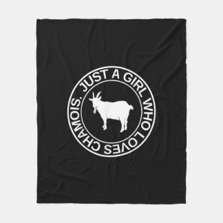 Alleen een meisje dat van Chamois Gift houdt voor Fleece Deken