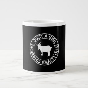 Alleen een meisje dat van Chamois Gift houdt voor Grote Koffiekop