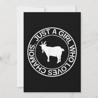 Alleen een meisje dat van Chamois Gift houdt voor Kaart
