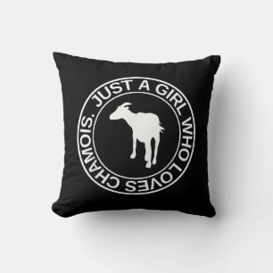 Alleen een meisje dat van Chamois Gift houdt voor Kussen