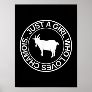 Alleen een meisje dat van Chamois Gift houdt voor  Poster