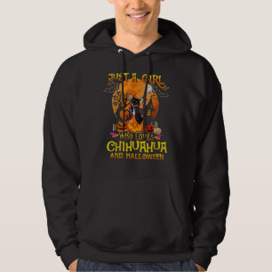 Alleen een meisje dat van Chihuahua houdt en Hallo Hoodie