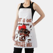 Alleen een meisje dat van Chocolate Melk houdt Schort (Insitu)