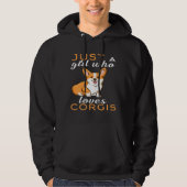 Alleen een meisje dat van Corgis Essential houdt Hoodie (Voorkant)