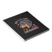 Alleen een meisje dat van Dachshunds houdt Notitieblok (Schuin)