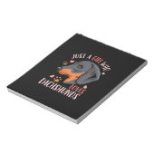 Alleen een meisje dat van Dachshunds houdt Notitieblok (Linkerzijde)