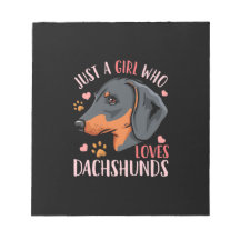 Alleen een meisje dat van Dachshunds houdt