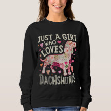 Alleen een meisje dat van Dachshunds houdt