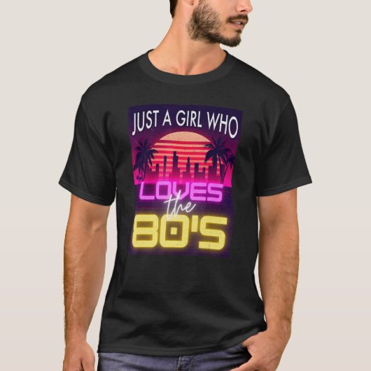 Alleen een meisje dat van de 80 houdt, Cool Women T-shirt (Voorkant)