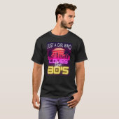 Alleen een meisje dat van de 80 houdt, Cool Women T-shirt (Voorkant volledig)