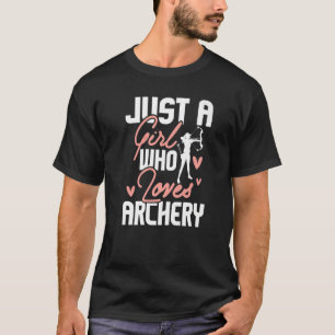 Alleen een meisje dat van de aartsarcher houdt, di t-shirt