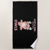 Alleen een meisje dat van de eigenaar houdt strandlaken (Voorkant)