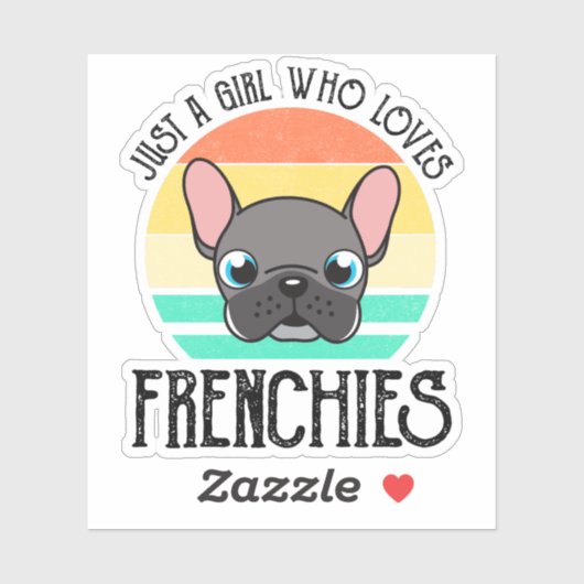 Alleen een meisje dat van de Fransen houdt Sticker (Vel)