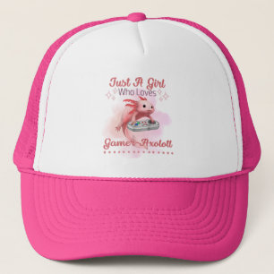 Alleen een meisje dat van de gamer Axolotl Trucker Pet
