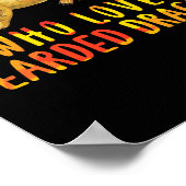 Alleen een meisje dat van de gekaarde dragons houd poster (Hoek)