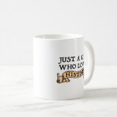 Alleen een meisje dat van de geschiedenis houdt koffiemok (Voorkant rechts)