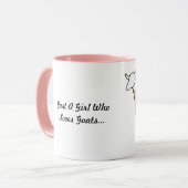 Alleen een meisje dat van de Mok van een geitenkof (Voorkant links)