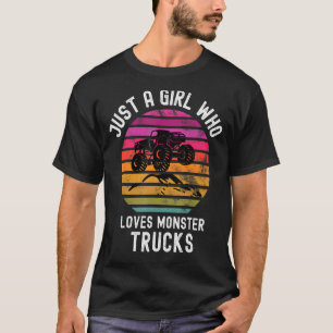 Alleen een meisje dat van de Monster-vrachtwagens  T-shirt
