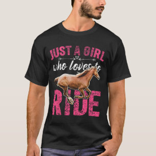 Alleen een meisje dat van de Reuzenpaarden houdt. T-shirt