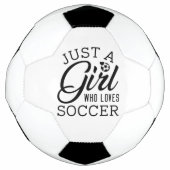 Alleen een meisje dat van de Voetbal houdt (Voorkant)