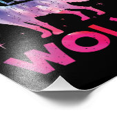 Alleen een meisje dat van de Waterverf van de Wolv Foto Afdruk (Hoek)