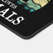 Alleen een meisje dat van dieren houdt bureaumat (Hoek)