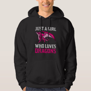 Alleen een meisje dat van Dragon houdt Hoodie