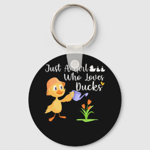 Alleen een meisje dat van Ducks houdt, is eigenaar Sleutelhanger