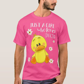 Alleen een meisje dat van Ducks houdt, is eigenaar T-shirt