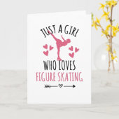 Alleen een meisje dat van een afbeelding van Skate Kaart (Gele Bloem)