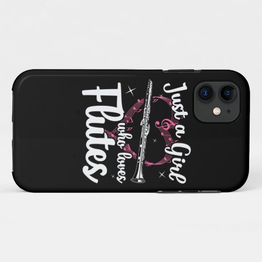Alleen een meisje dat van fluiten houdt Case-Mate iPhone case (Achterkant (horizontaal))