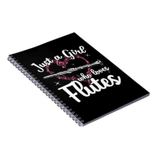 Alleen een meisje dat van fluiten houdt notitieboek (Rechterzijde)