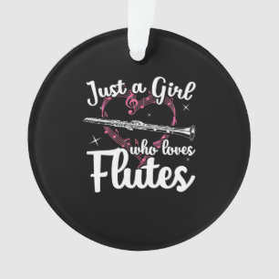 Alleen een meisje dat van fluiten houdt ornament