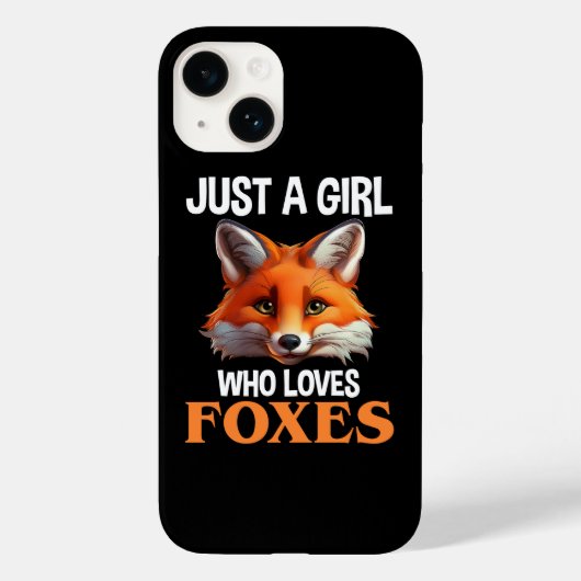 Alleen een meisje dat van foxes houdt Case-Mate iPhone case (Achterkant)