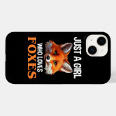 Alleen een meisje dat van foxes houdt Case-Mate iPhone case (Achterkant (horizontaal))