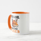 Alleen een meisje dat van foxes houdt mok (Voorkant links)