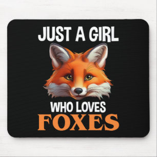Alleen een meisje dat van foxes houdt muismat
