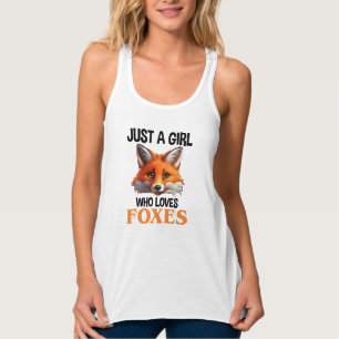 Alleen een meisje dat van foxes houdt tanktop