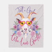 Alleen een meisje dat van geiten houdt | GetYerGoa Fleece Deken (Voorkant)