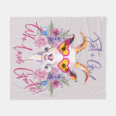 Alleen een meisje dat van geiten houdt | GetYerGoa Fleece Deken (Voorkant (Horizontaal))