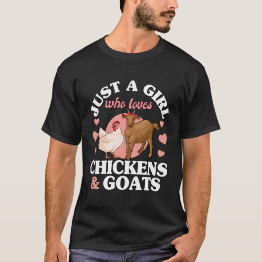 Alleen een meisje dat van geiten houdt, meisjes t-shirt (Voorkant)